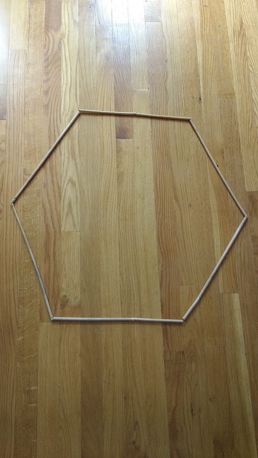 Concept of hexagonal canvas